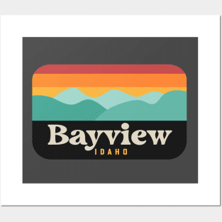 Bayview Idaho Lake Pend Oreille Coeur d'Alene Mountains Posters and Art